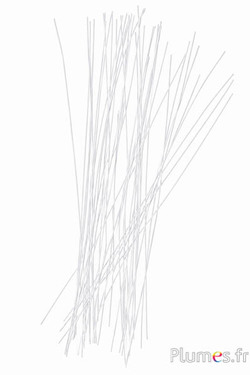 Metallstifte - Ø 0,2 mm, Länge 30 cm - weiß